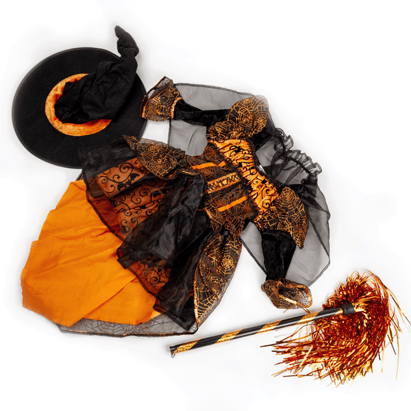 Whimsical Orange Witch