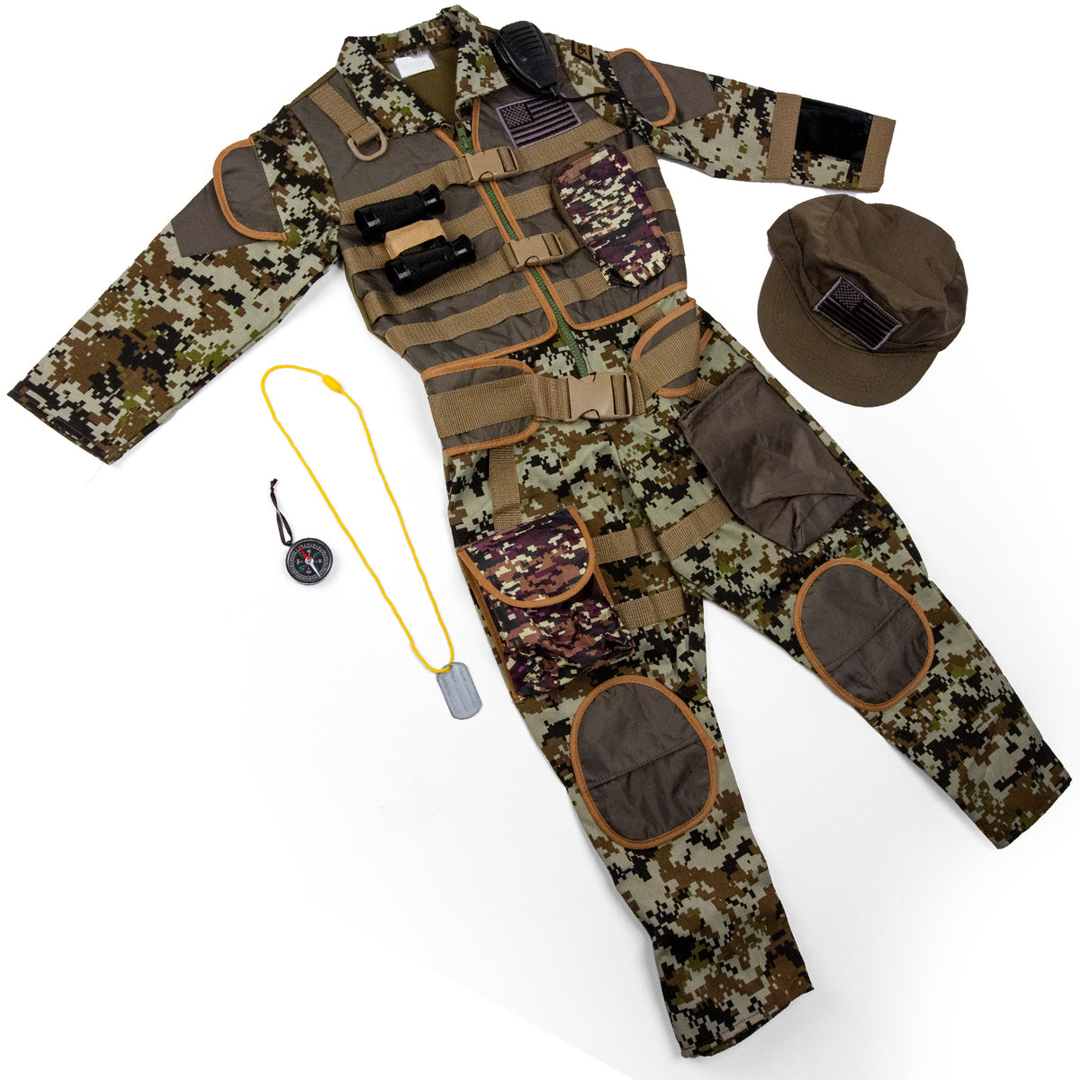 Atosa Verkleed kostuum militair/soldaat camouflage - heren - carnaval Atosa Verkleed kostuum militair/soldaat camouflage - heren - carnaval