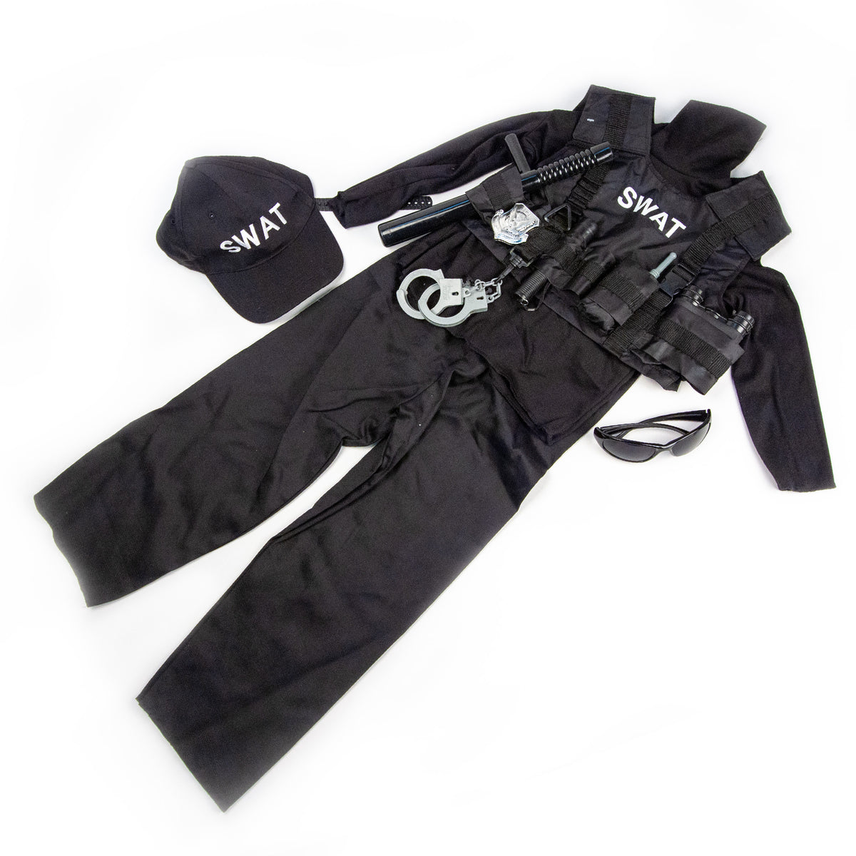 Dress Up America Gilet SWAT pour enfants – Costume de police S.W.A.T Gilet et casquette pour garçons et filles Dress Up America Gilet SWAT pour enfants – Costume de police S.W.A.T Gilet et casquette pour garçons et filles
