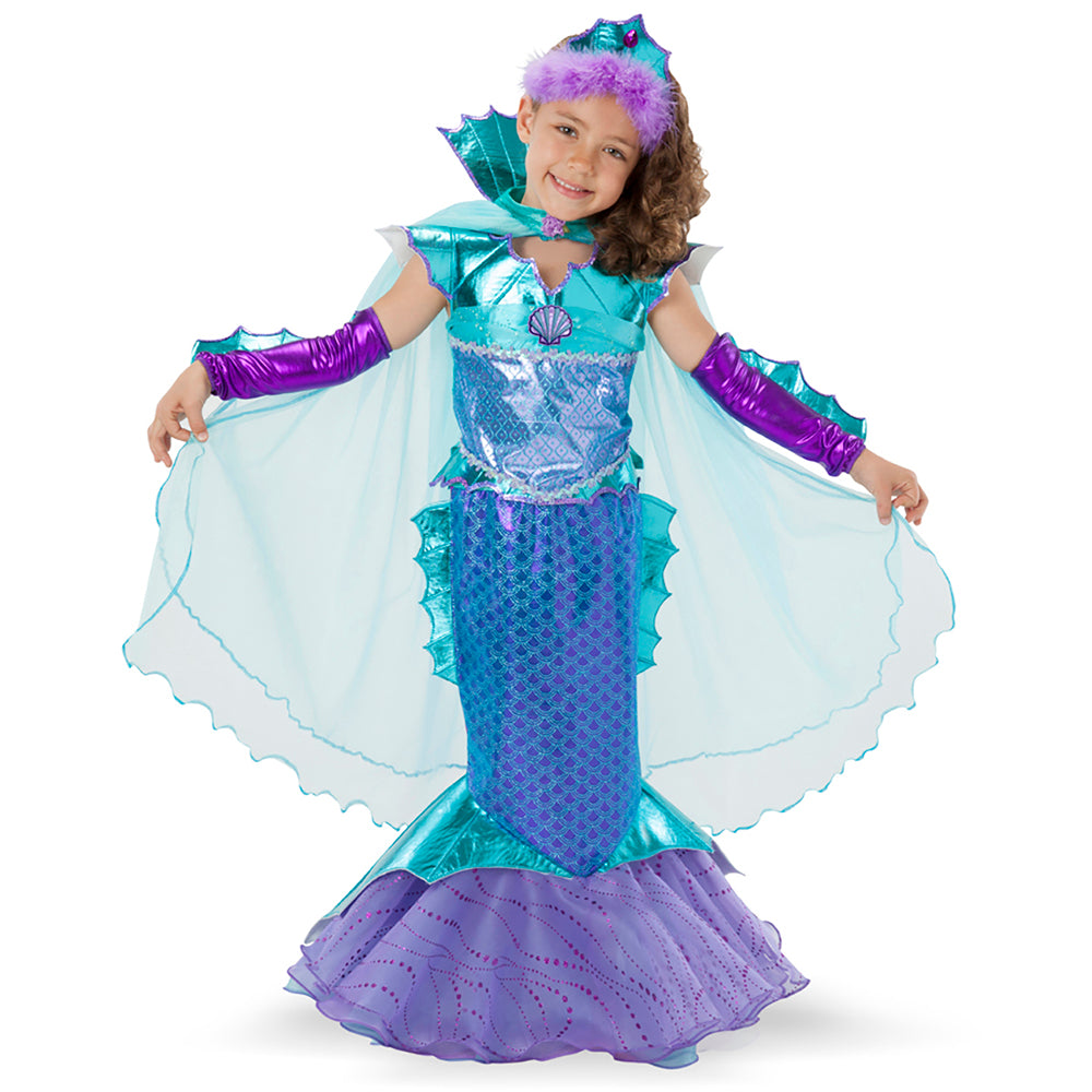 Mermaid Princess Ariel Dress Up Costume Sparkly Mermaid Halloween Costume For Girl's (Purple) Teetot Mermaid Princess Ariel Dress Up Costume Sparkly Mermaid Halloween Costume For Girl's (Purple) Teetot