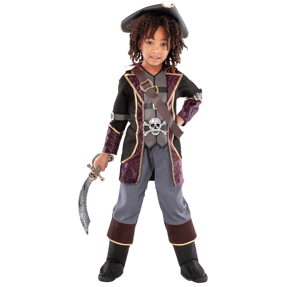 pirate gear Pirate Captain Kid's Halloween Costume Medium (5-6) by Teetot