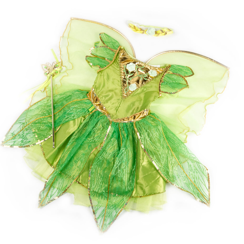 Green Fairy Little Girl's Halloween Costume by Teetot Green Fairy Little Girl's Halloween Costume by Teetot