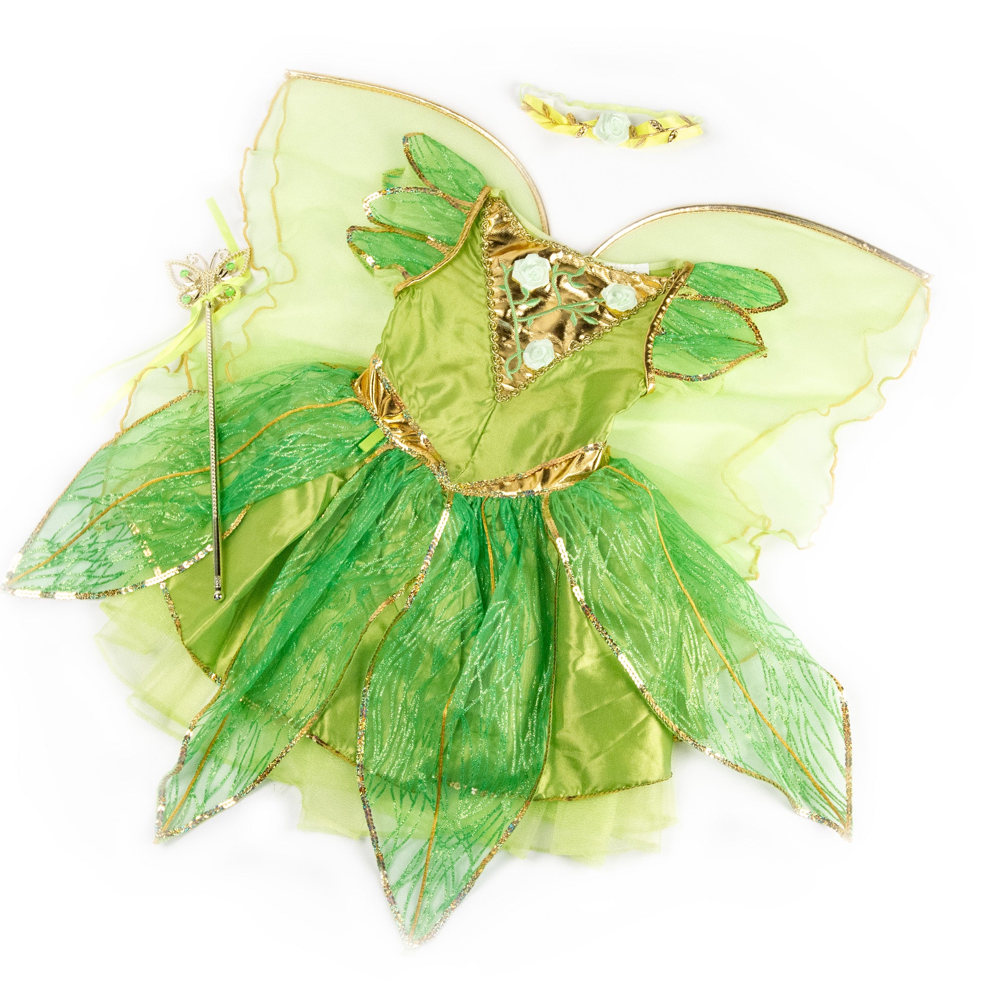 Green Fairy Little Girl's Halloween Costume by Teetot Green Fairy Little Girl's Halloween Costume by Teetot