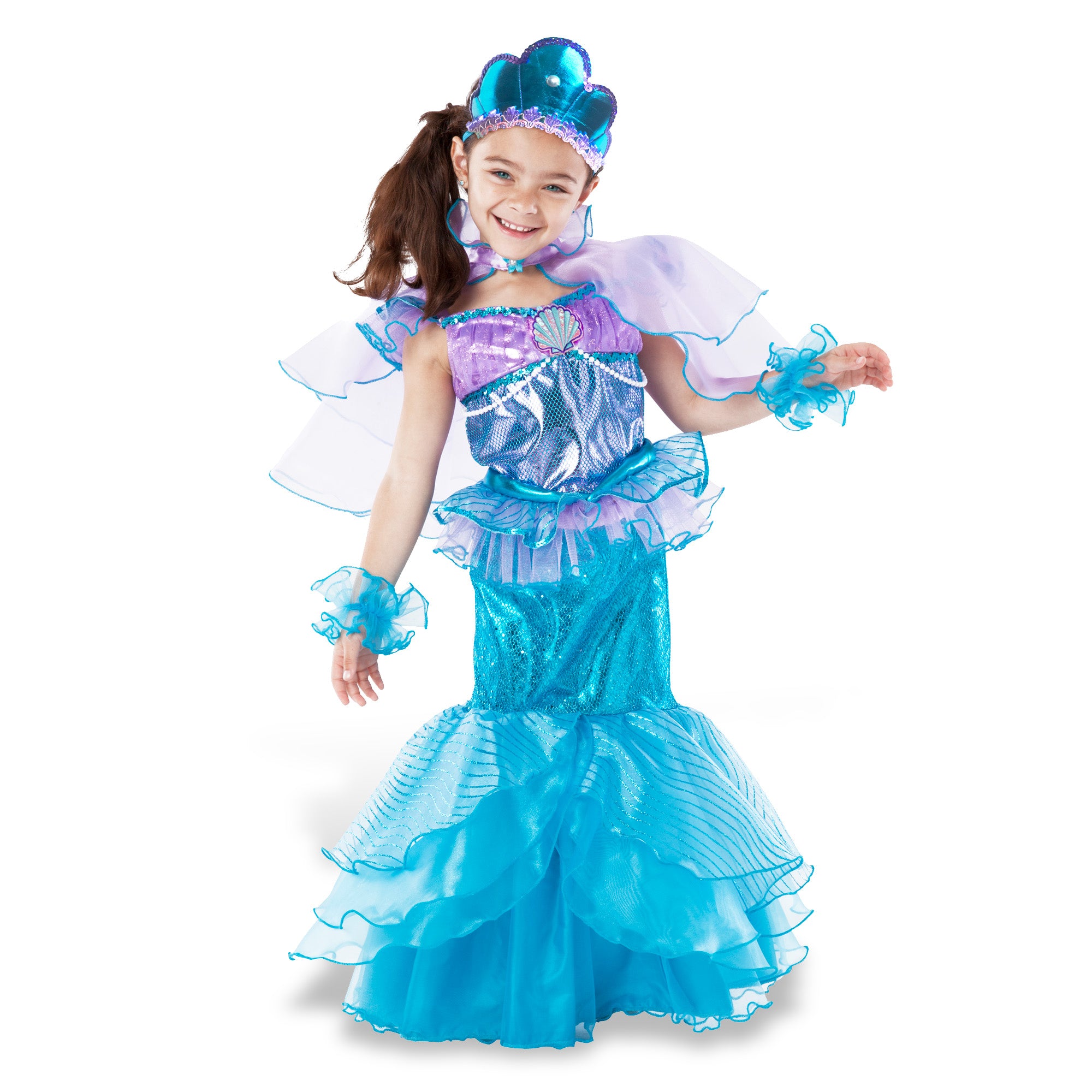 Girl's Sparkly Mermaid Halloween Costume Teetot & Co., Inc. Girl's Sparkly Mermaid Halloween Costume Teetot & Co., Inc.