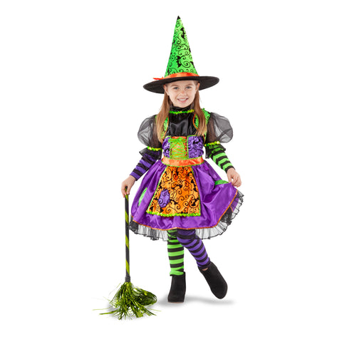 NEW Patchwork Witch Halloween Costume