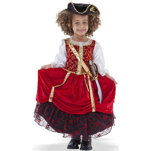 Pirate Princess Costume with Skull and Crossbones Lace