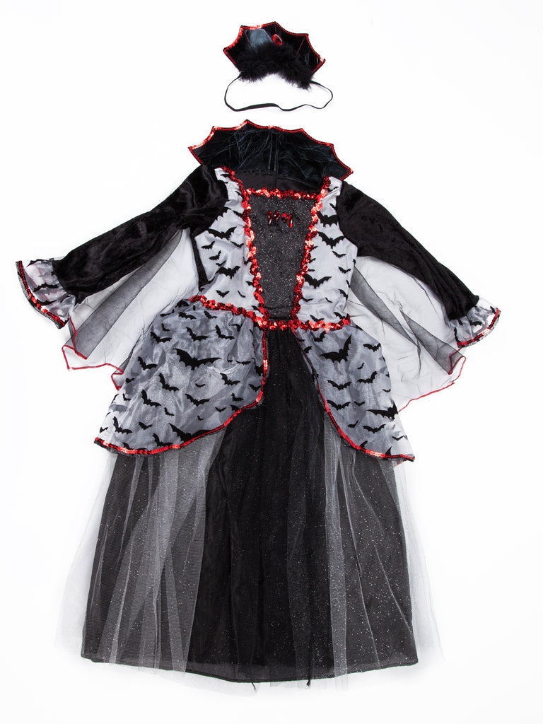 Girl's Vampire Gown Halloween Costume Teetot & Co., Inc. Girl's Vampire Gown Halloween Costume Teetot & Co., Inc.
