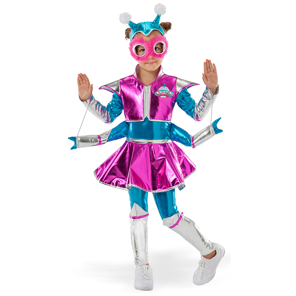 Alien Girl Costume Child Silver Alien Girl Costume Child Silver